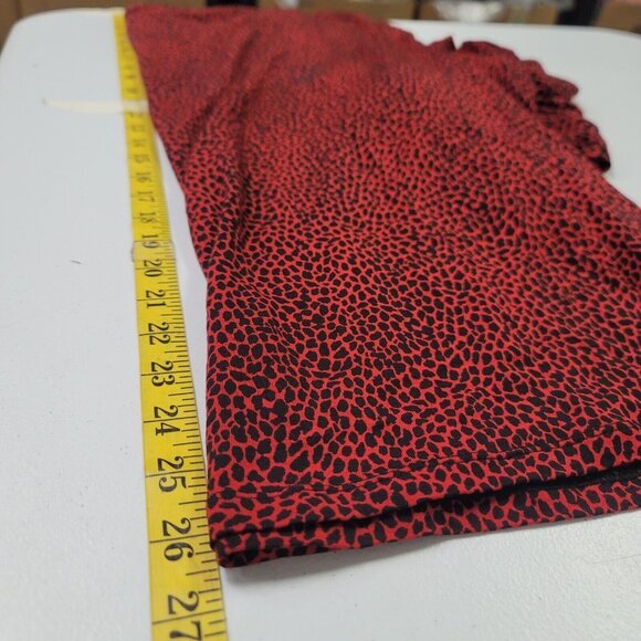 Michael Kors Women‎ Speckled Cowl Neck Top Size 2X Red Lyocell Career Office - Picture 7 of 9